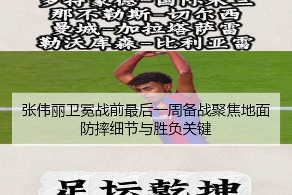 张伟丽卫冕战前最后一周备战聚焦地面防摔细节与胜负关键